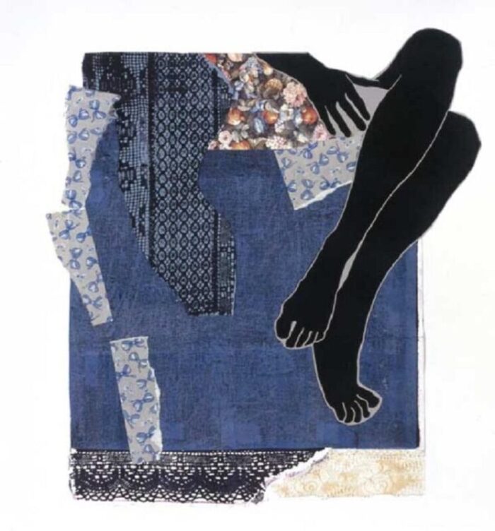 jowita wallner untitled linocut and collage on paper 2004 4001