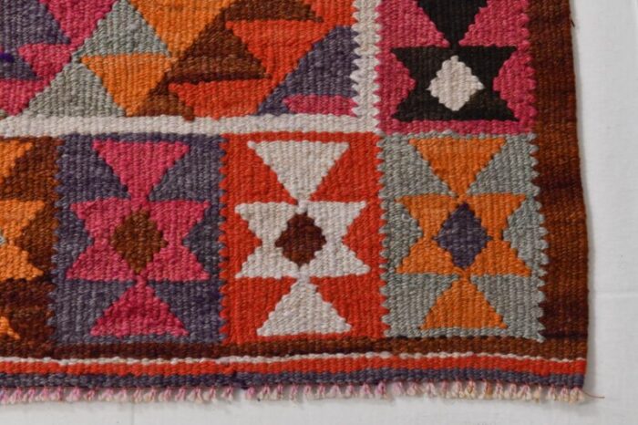 jute pattern kilim runner rug 15