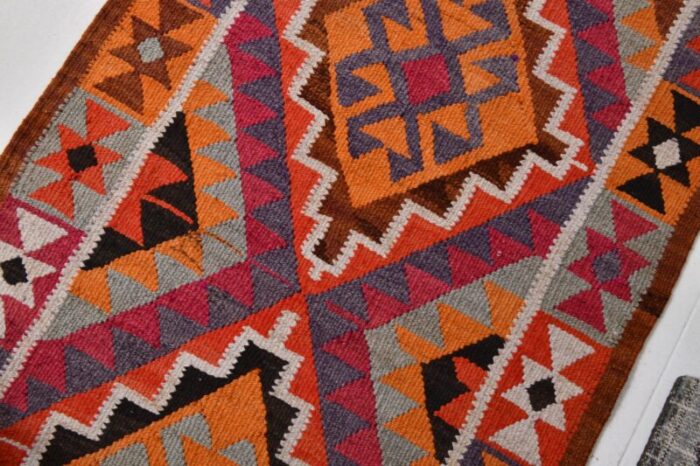 jute pattern kilim runner rug 9