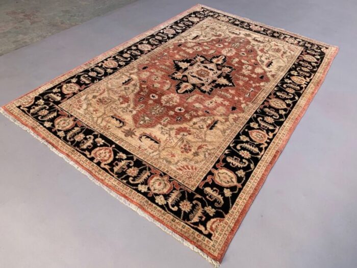 large afghan handmade ziegler rug in wool 2