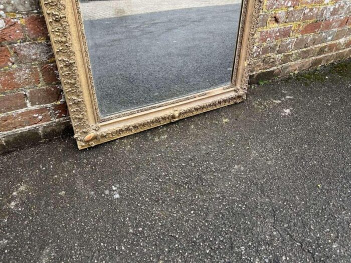 large antique french gilt framed mirror 19th century 9830