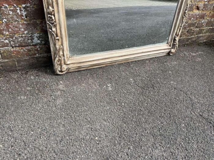 large early french ornate painted mirror 20th century 6184