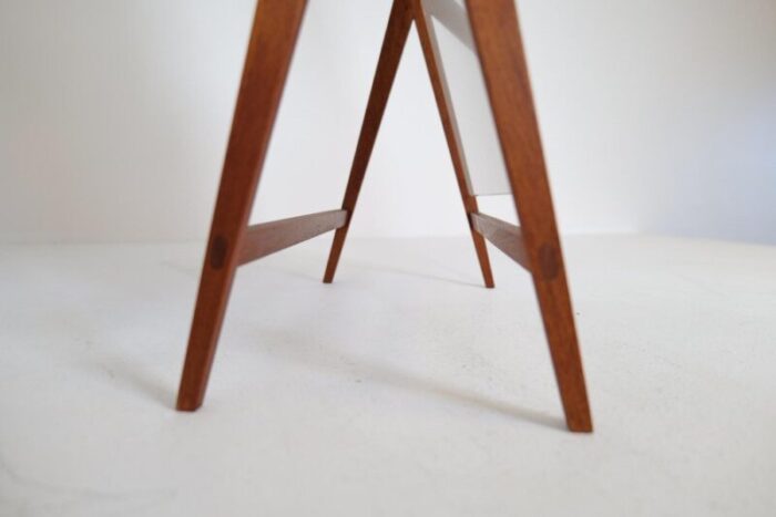 large mid century swedish brass and teak table mirror from hans agne jakobsson 4