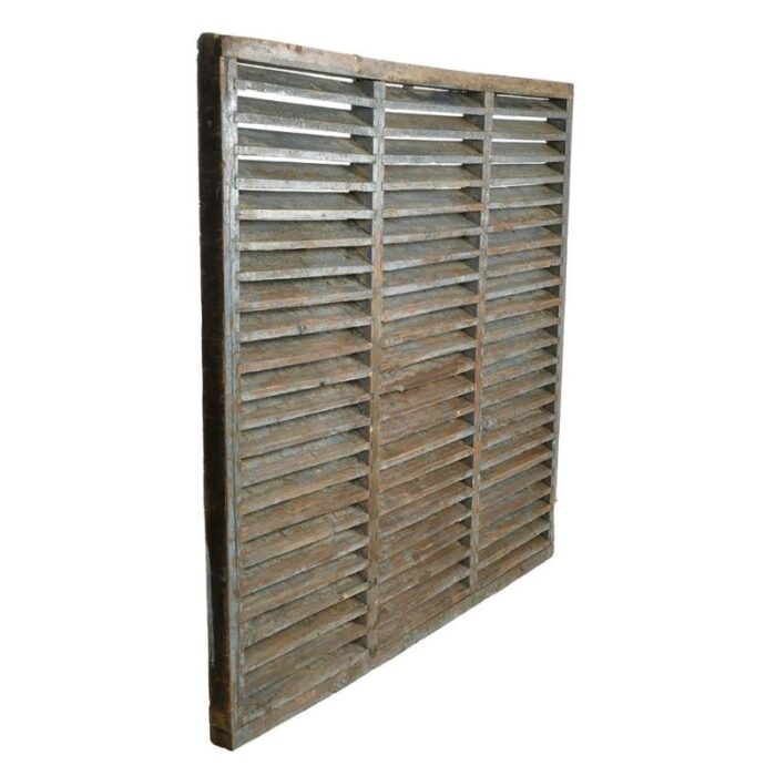 large patinated wooden shutter 2