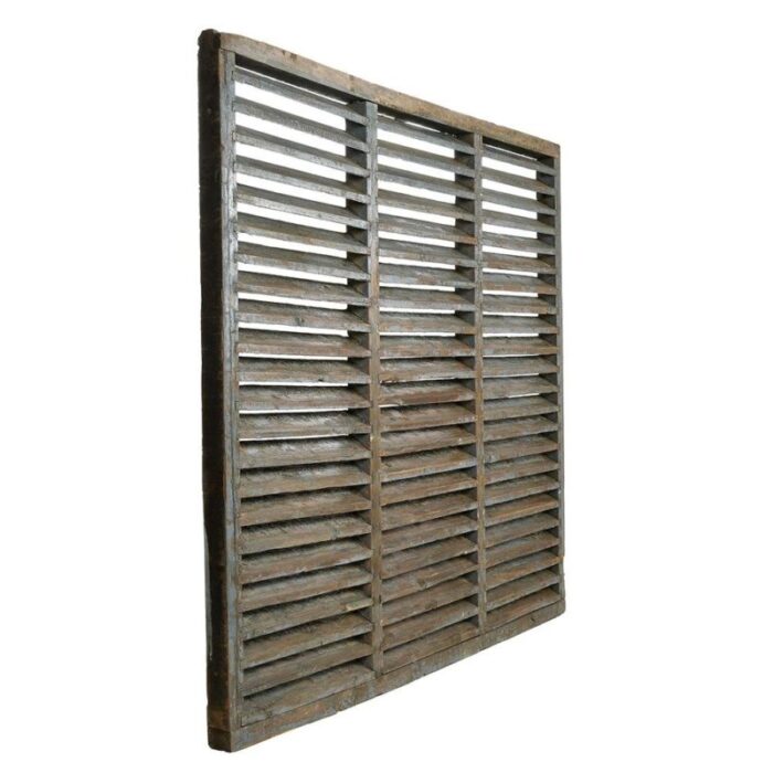 large patinated wooden shutter 3