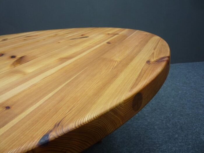 large pinewood dining table by ronald wilhelmsson for karl andersson and sons 1960s 0849