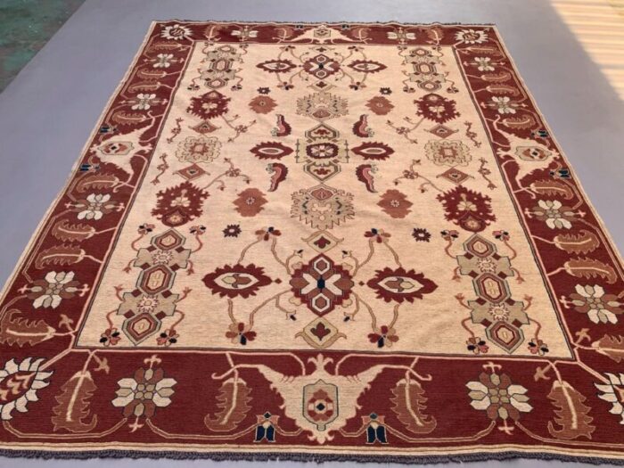 large vintage afghan soumak kilim rug 2