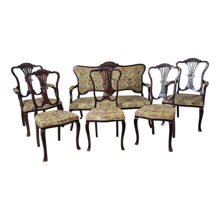 liberty style living room set 1920s set of 6 9910