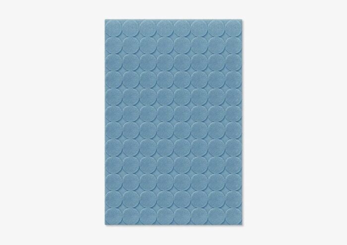 light blue circle textured rug from marqqa 1