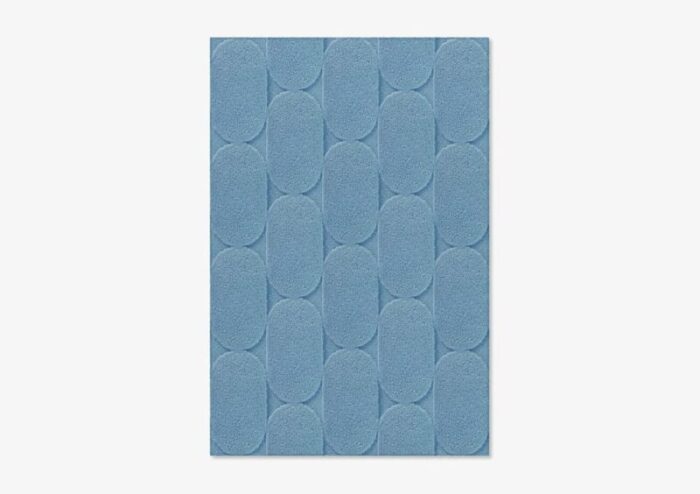 light blue oval textured rug from marqqa 1