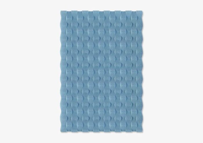 light blue rectangle textured rug from marqqa 1