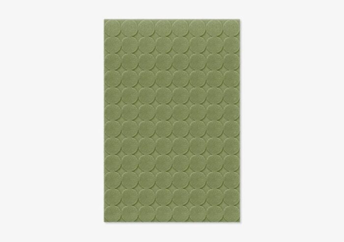 light green circle textured rug from marqqa 1