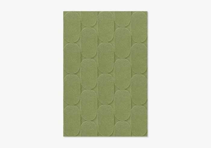 light green oval textured rug from marqqa 1