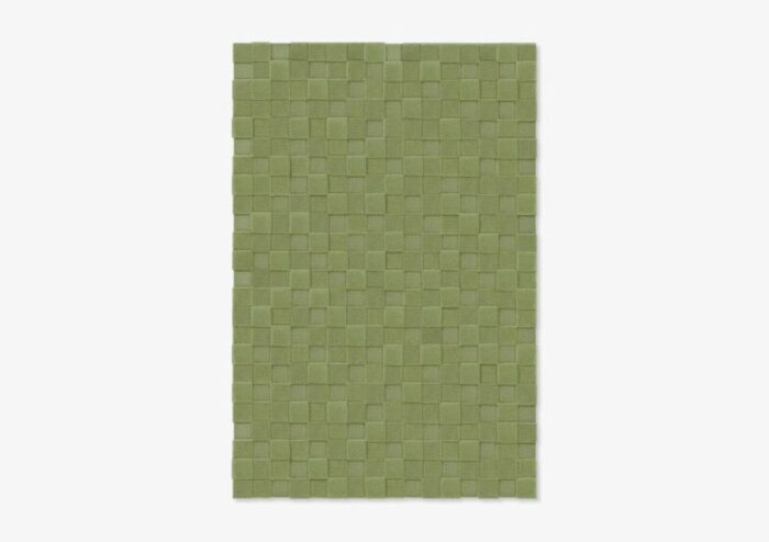 light green square textured rug from marqqa 1