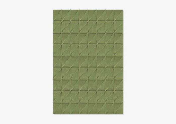 light green triangle textured rug from marqqa 1