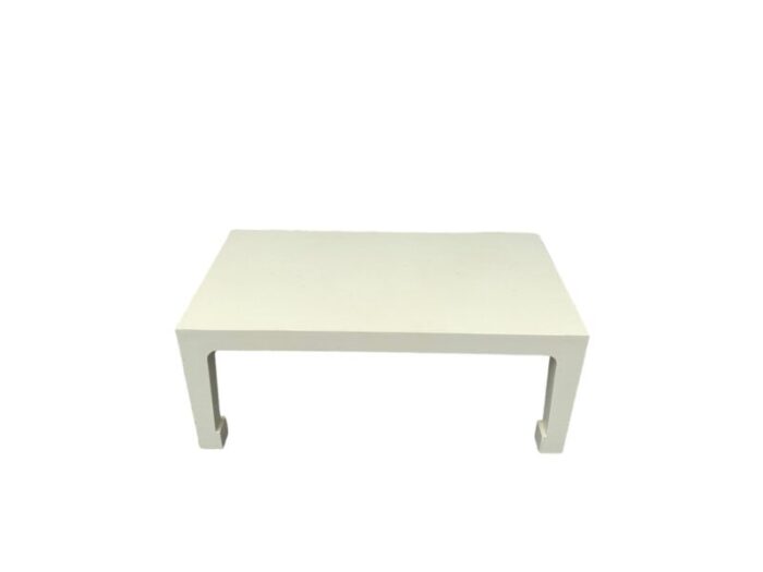 linen wrapped ming style coffee table 3139