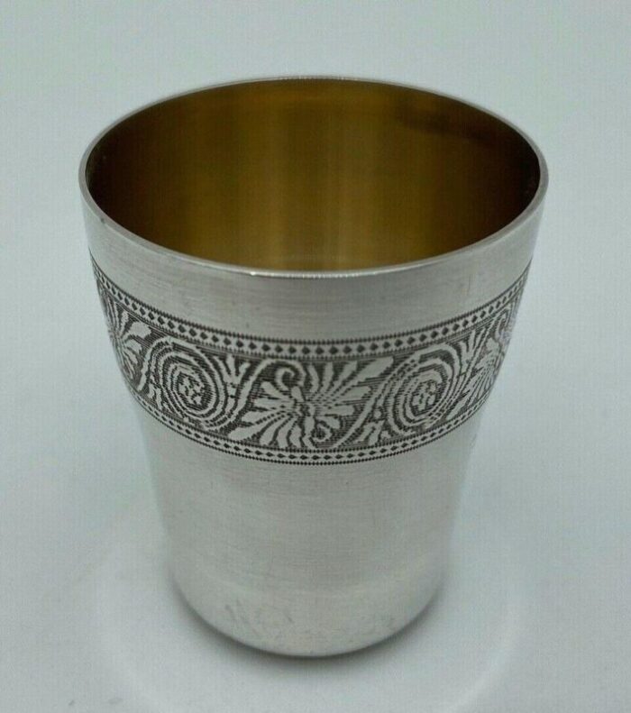 liqueur tumblers in sterling silver from charles barrier set of 12 7