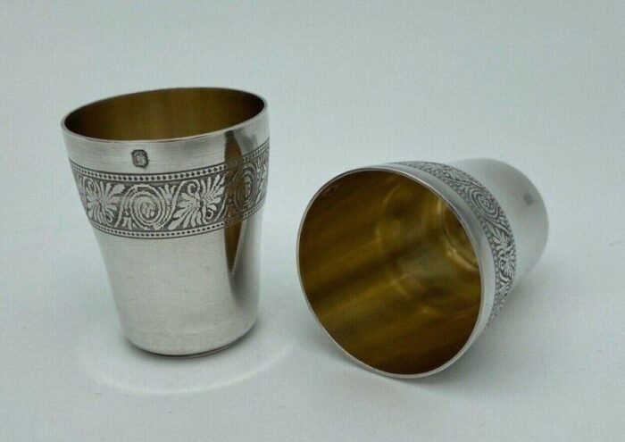 liqueur tumblers in sterling silver from charles barrier set of 12 9