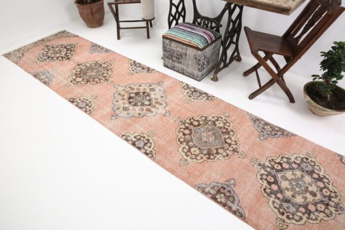 long vintage rustic runner rug 2