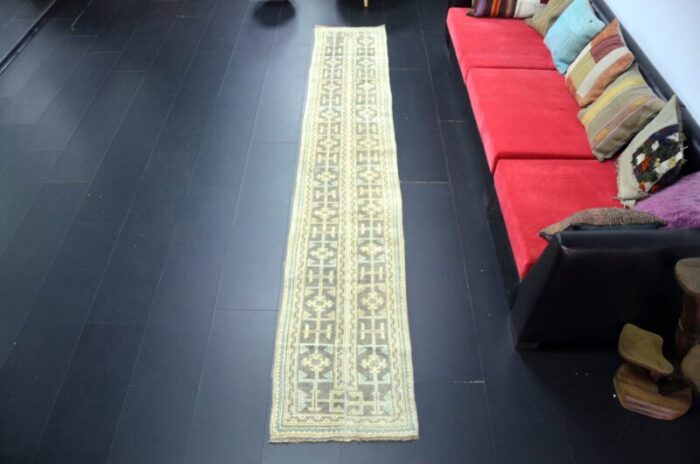 long vintage wool runner rug 2