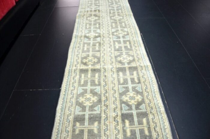 long vintage wool runner rug 3