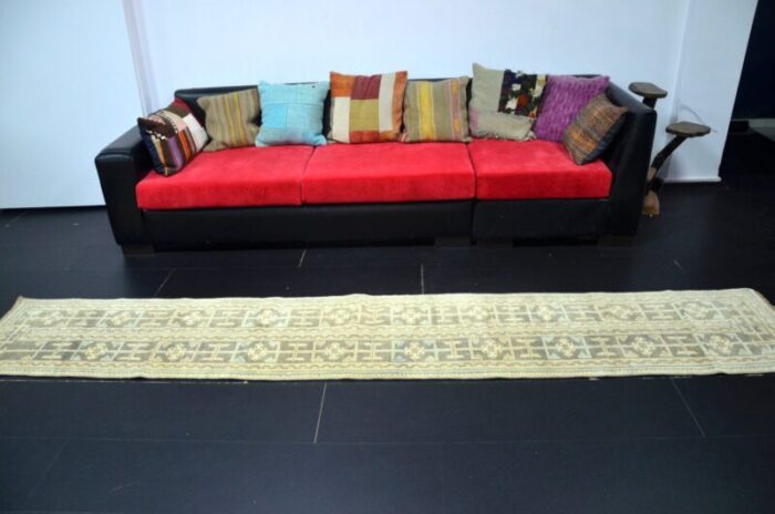 long vintage wool runner rug 5