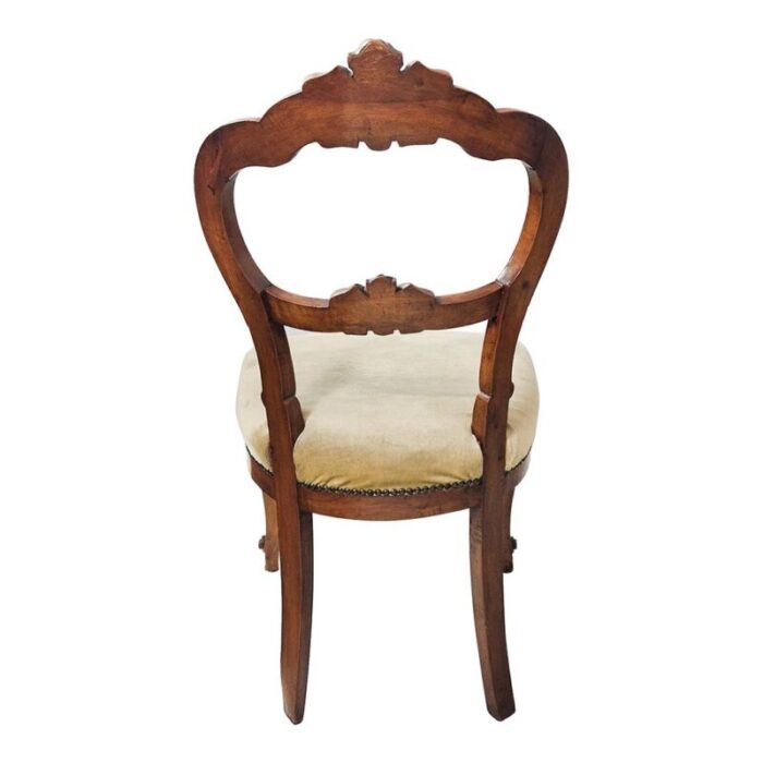 louis philippe style wooden chair 1960s 5632