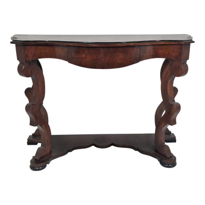 louis philippe style wooden console table 0161