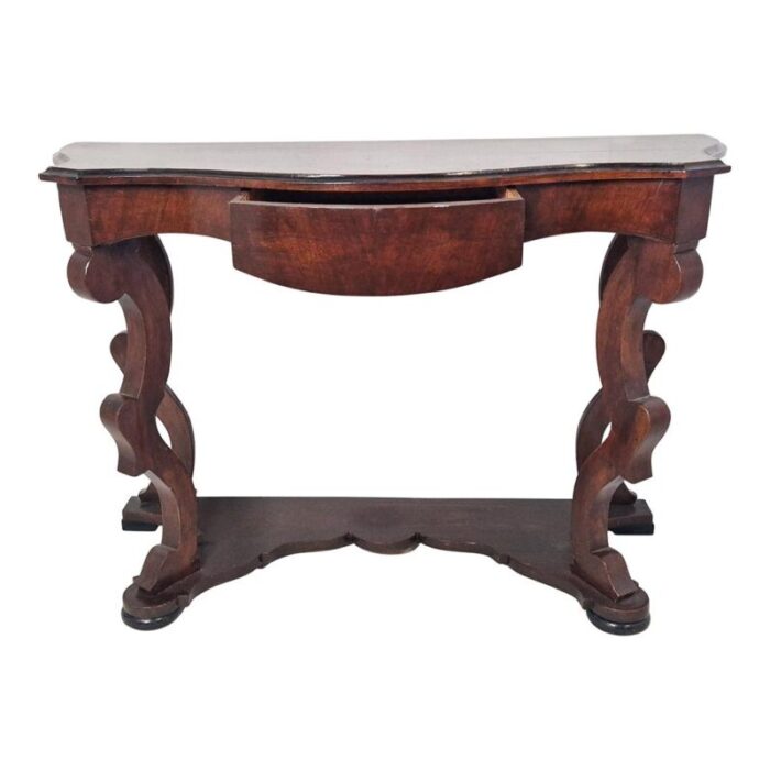 louis philippe style wooden console table 0811