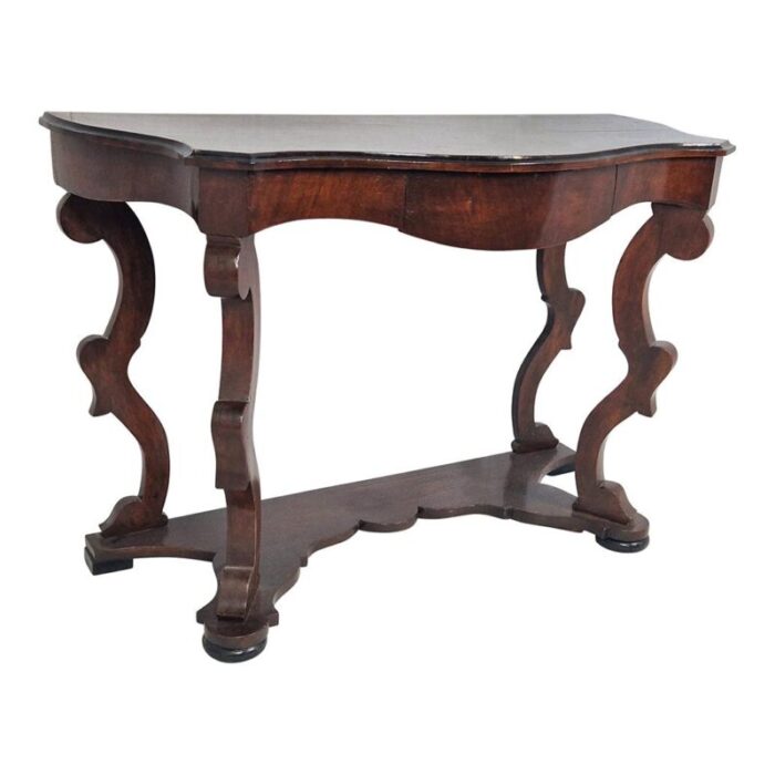 louis philippe style wooden console table 3053