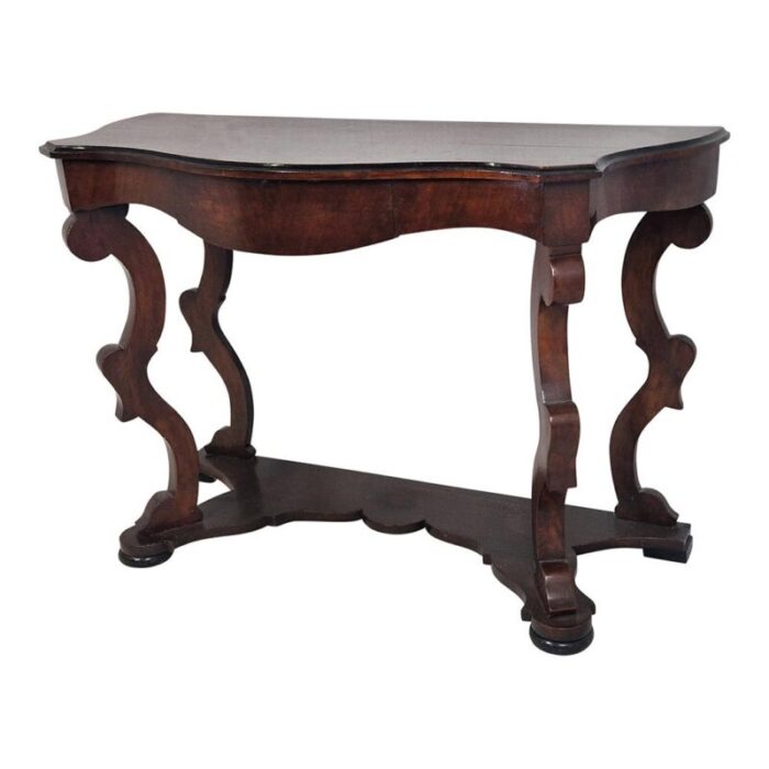 louis philippe style wooden console table 4177