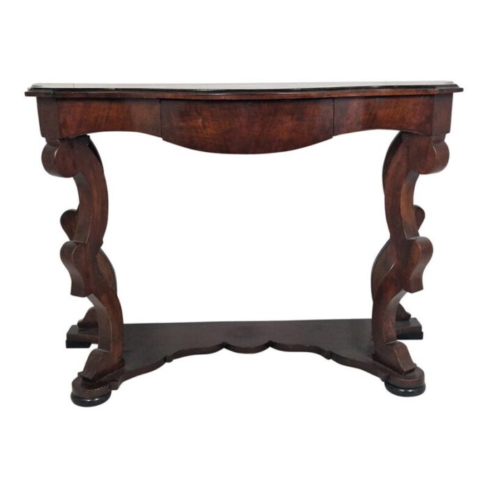 louis philippe style wooden console table 4493