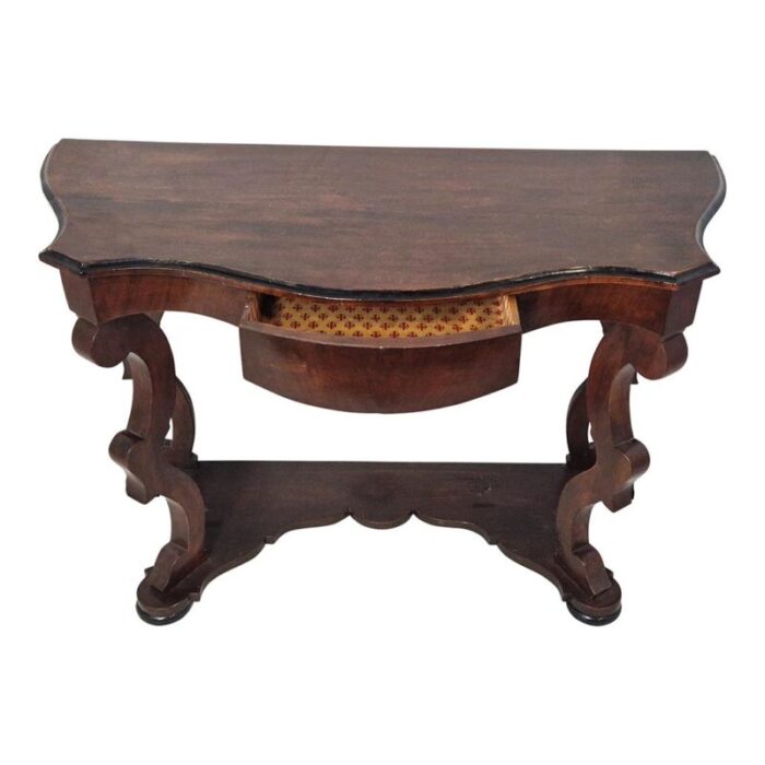 louis philippe style wooden console table 5472