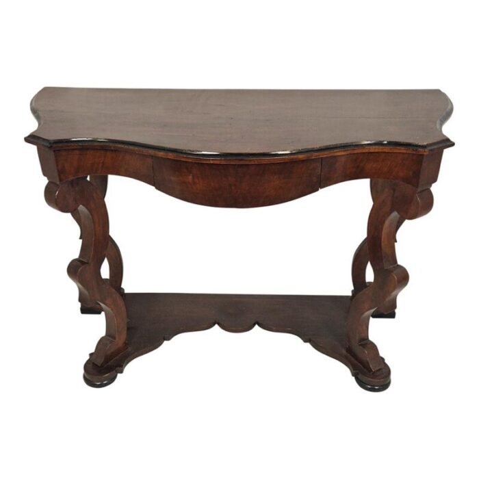 louis philippe style wooden console table 6247