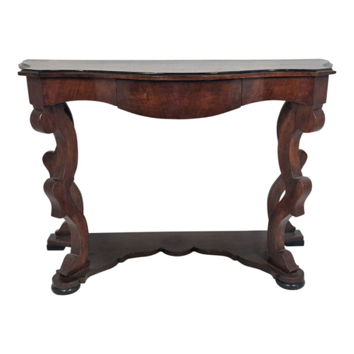 louis philippe style wooden console table 6475