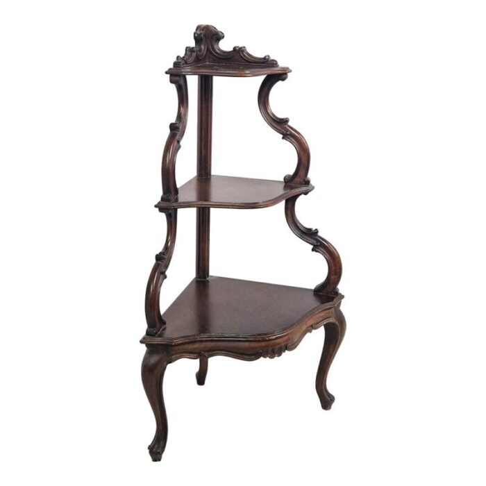 louis philippe style wooden shelf 0460