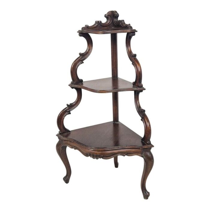 louis philippe style wooden shelf 0515