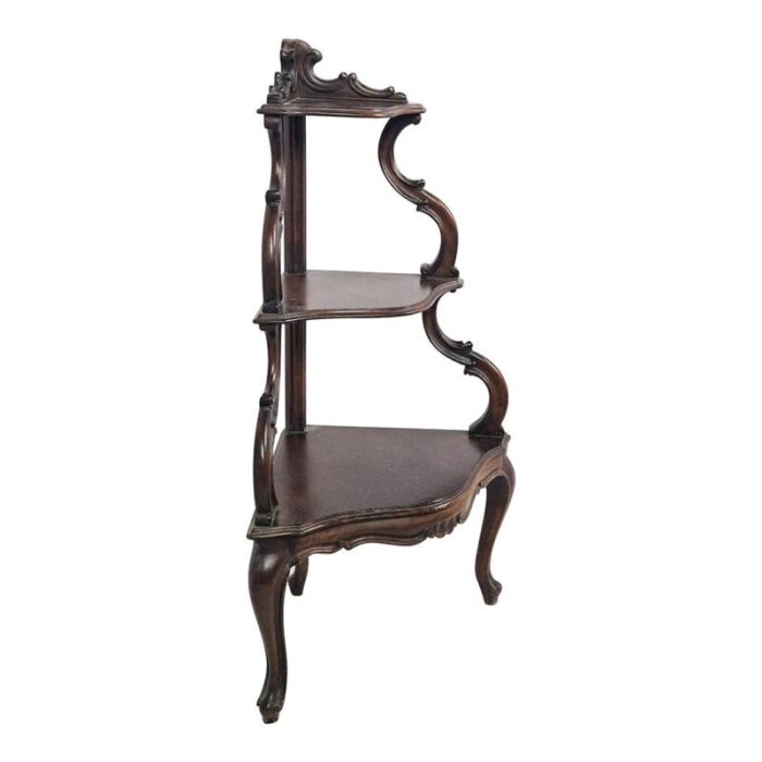 louis philippe style wooden shelf 3002