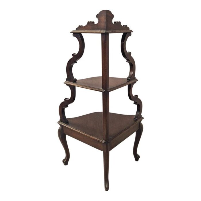 louis philippe style wooden shelf 3298