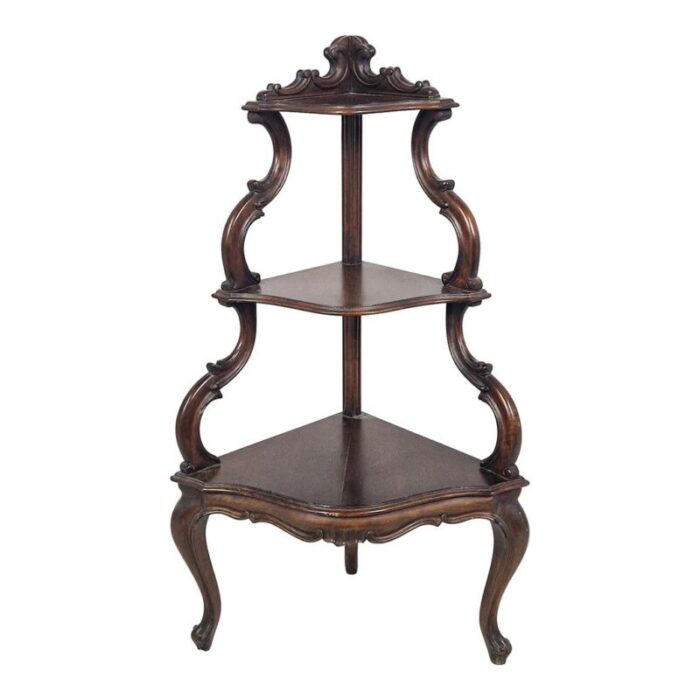 louis philippe style wooden shelf 3314