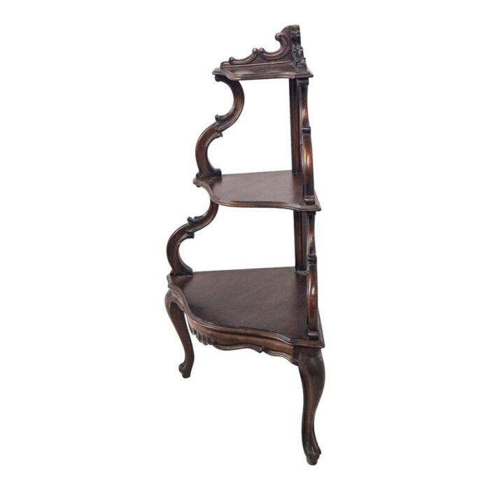 louis philippe style wooden shelf 5096