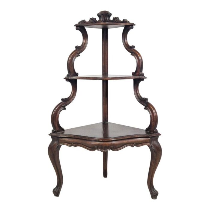 louis philippe style wooden shelf 5415