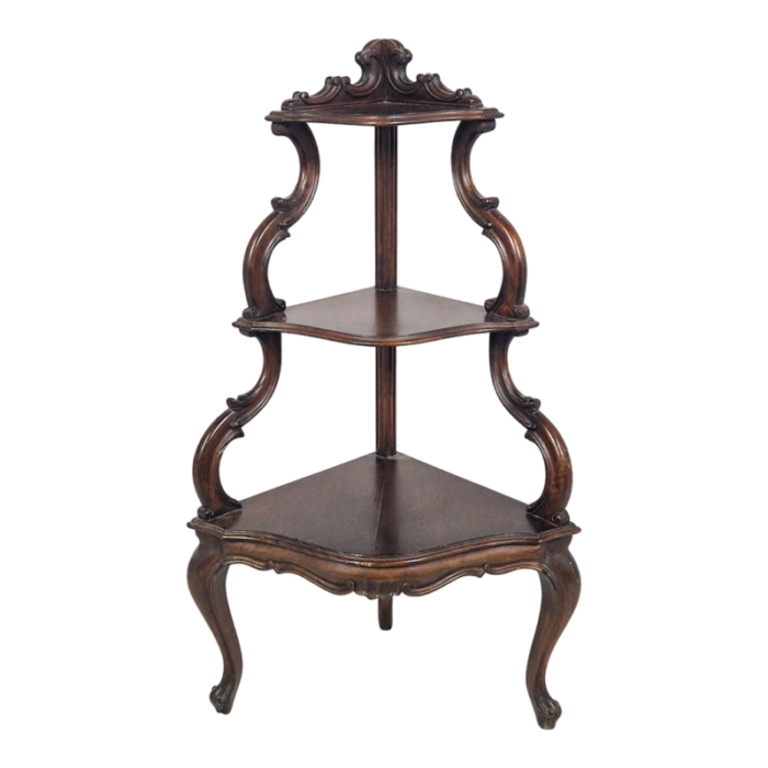 louis philippe style wooden shelf 7172