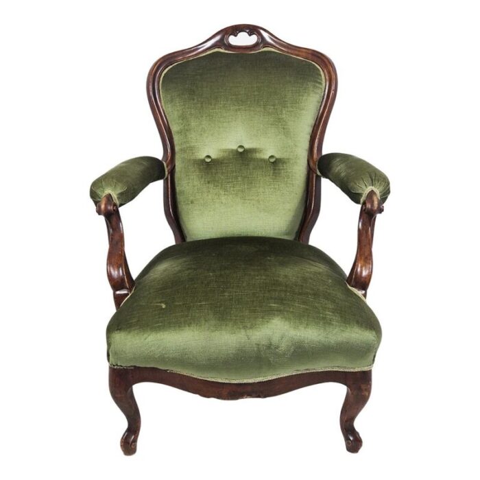 louis philippe wooden armchair 1890s 1899