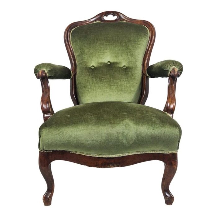 louis philippe wooden armchair 1890s 3262