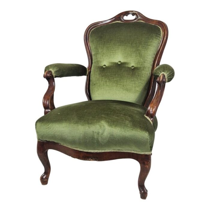 louis philippe wooden armchair 1890s 8823