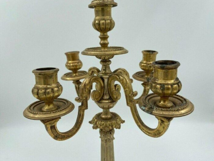 louis xvi style bronze candelabras set of 2 6