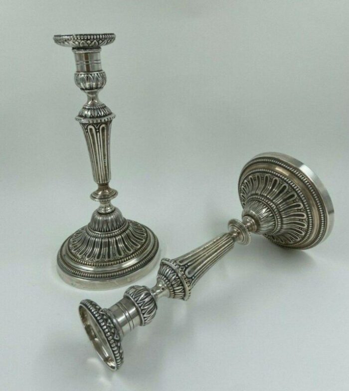 louis xvi style bronze candleholders set of 2 11