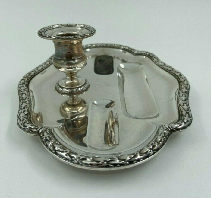 louis xvi style silver candleholder from risler et carre paris 10