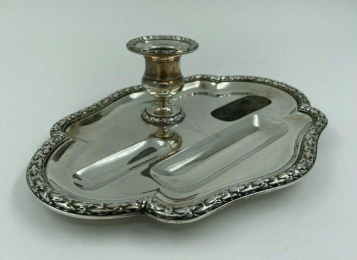 louis xvi style silver candleholder from risler et carre paris 9